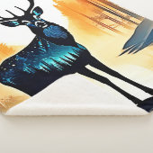Couverture Sherpa Mystical Forest Deer (3/4)
