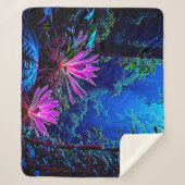 Couverture Sherpa Mystical Glowing Jungle Bloom Design (Devant)