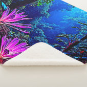 Couverture Sherpa Mystical Glowing Jungle Bloom Design (3/4)