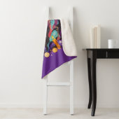 Couverture Sherpa Mystical Halloween Witch Face (En situation)