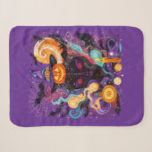 Couverture Sherpa Mystical Halloween Witch Face (Devant (Horizontal))