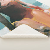 Couverture Sherpa Nage vintage - maillot de bain rouge (3/4)