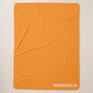 Couverture Sherpa Namaqua orange nom de la couleur