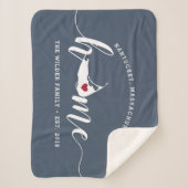 Couverture Sherpa Nantucket Home Town Personnalisée (Devant)