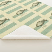 Couverture Sherpa Narwhal Antique Baleine Aquarelle Art scientifique (3/4)