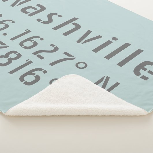 Couverture Sherpa Nashville Latitude Longitude (3/4)