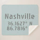 Couverture Sherpa Nashville Latitude Longitude (Devant (Horizontal))