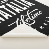 Couverture Sherpa Natalia Nom Personnalisé Anniversaire Cadeau Cadea (3/4)