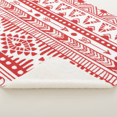 Couverture Sherpa Native American : Red Ink Doodle. (3/4)