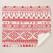 Couverture Sherpa Native American : Red Ink Doodle. (Devant (Horizontal))