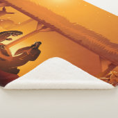 Couverture Sherpa Nativité Bébé Jésus Marie Joseph Noël (3/4)