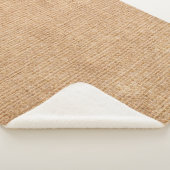 Couverture Sherpa Natural linen texture as backgroundbagging, beige, (3/4)