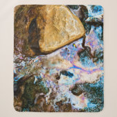 Couverture Sherpa nature abstraite eau morte (Devant)