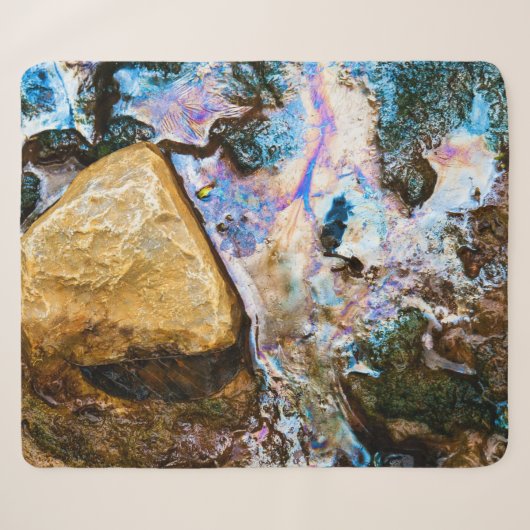 Couverture Sherpa nature abstraite eau morte (Devant (Horizontal))
