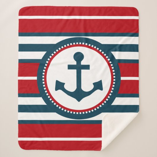 Couverture Sherpa Nautical design (Devant)