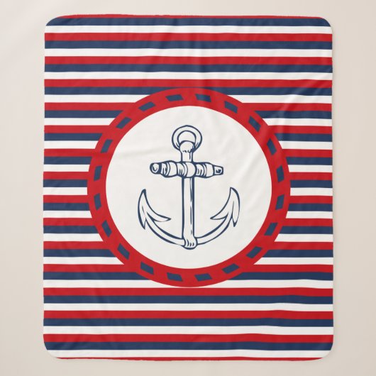 Couverture Sherpa Nautical design (Devant)