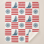 Couverture Sherpa Nautical design (Devant)