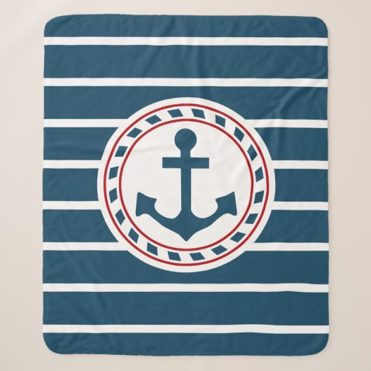 Couverture Sherpa Nautical design (Devant)