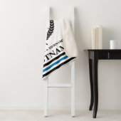 Couverture Sherpa Nautical Striped Custom Mr et Mrs. (En situation)