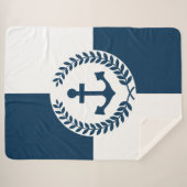 Couverture Sherpa Nautical themed design (Devant (Horizontal))