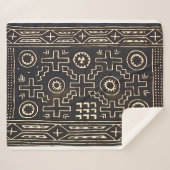 Couverture Sherpa NAVAJO 1800s SADDLE BLANKET REPRINT SHERPA BLANKET (Devant (Horizontal))