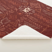 Couverture Sherpa Navajo Aztec : Ethnic Doodle Motif. (3/4)