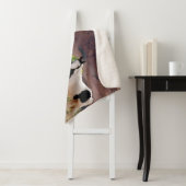 Couverture Sherpa Navajo Horses Run Free sur le Canyon Floor (En situation)