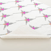 Couverture Sherpa Nazca Lines Hummingbird Motif (3/4)
