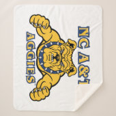 Couverture Sherpa NC A&T Agences | Aggie Bulldog (Devant)