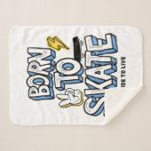 Couverture Sherpa Né à Skate Ride pour vivre (Devant (Horizontal))