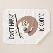 Couverture Sherpa Ne dépêchez pas le café de boissons (Devant (Horizontal))