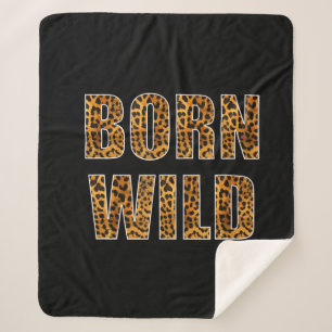 Couverture Sherpa Né Wild Cheetah Tiger Lion Poster de animal Leopar