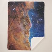 Couverture Sherpa Nebula Carina Bleue/Orange | JWST (Devant)