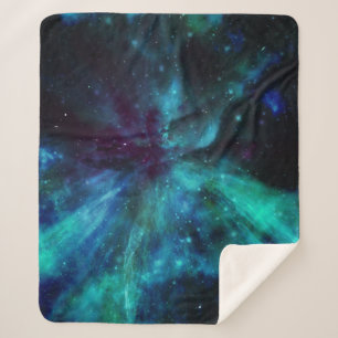 Couverture Sherpa Nebula pourpre Turquoise N