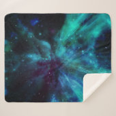 Couverture Sherpa Nebula pourpre Turquoise N (Devant (Horizontal))