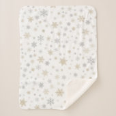 Couverture Sherpa Neige scintillante (Devant)