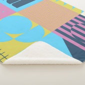 Couverture Sherpa Neo Modernism artwork pattern made with abstract g (3/4)