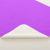 Couverture Sherpa néon clair solide fluorescent violet (3/4)