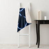 Couverture Sherpa Neon Hearts Blue (En situation)