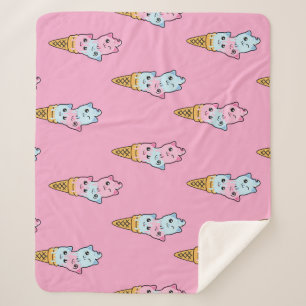 Couverture Sherpa Neon Ice Cream : Amusement urbain pour les enfants