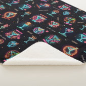 Couverture Sherpa Neon Sign Space Age Atomic Martini Cocktails Impri (3/4)