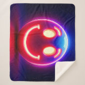 Couverture Sherpa Neon Smile : Joyeux Feu (Devant)