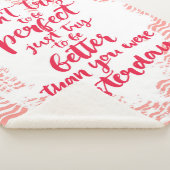 Couverture Sherpa N'essayez pas d'être parfait, juste essai à être (3/4)