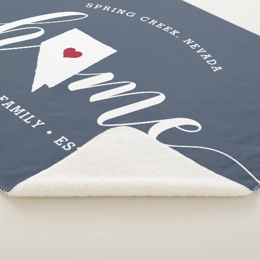 Couverture Sherpa Nevada Home State Personnalisé (3/4)