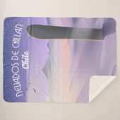 Couverture Sherpa Nevados de Chillan, poster de snowboard au Chili. (Devant (Horizontal))