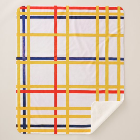 Couverture Sherpa New York | Piet Mondrian | (Devant)