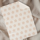 Couverture Sherpa Newborn Photo Prop, Blush Daisy Floral