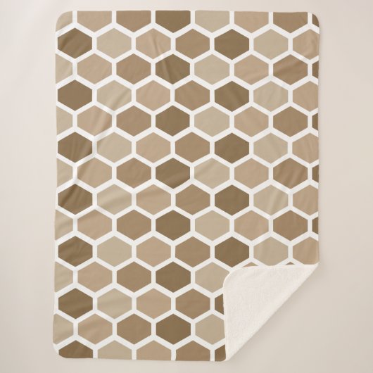 Couverture Sherpa Nid d'abeille dans le sable (Devant)