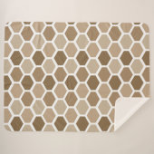 Couverture Sherpa Nid d'abeille dans le sable (Devant (Horizontal))