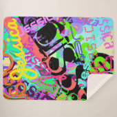 Couverture Sherpa N'importe quel nom Personnalisable Creative Bold S (Devant (Horizontal))